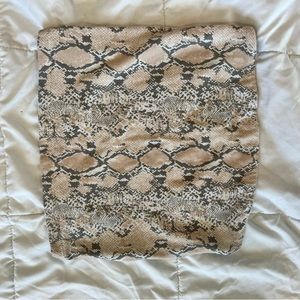 Snakeskin tube top